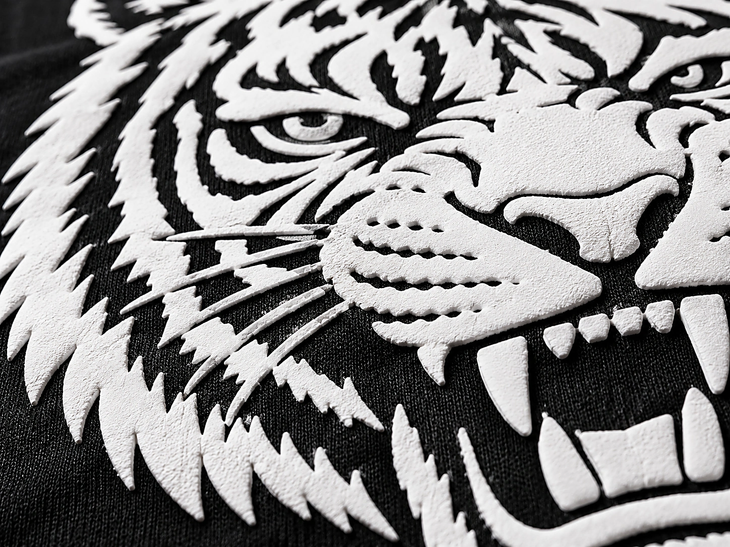 High density screen print texture