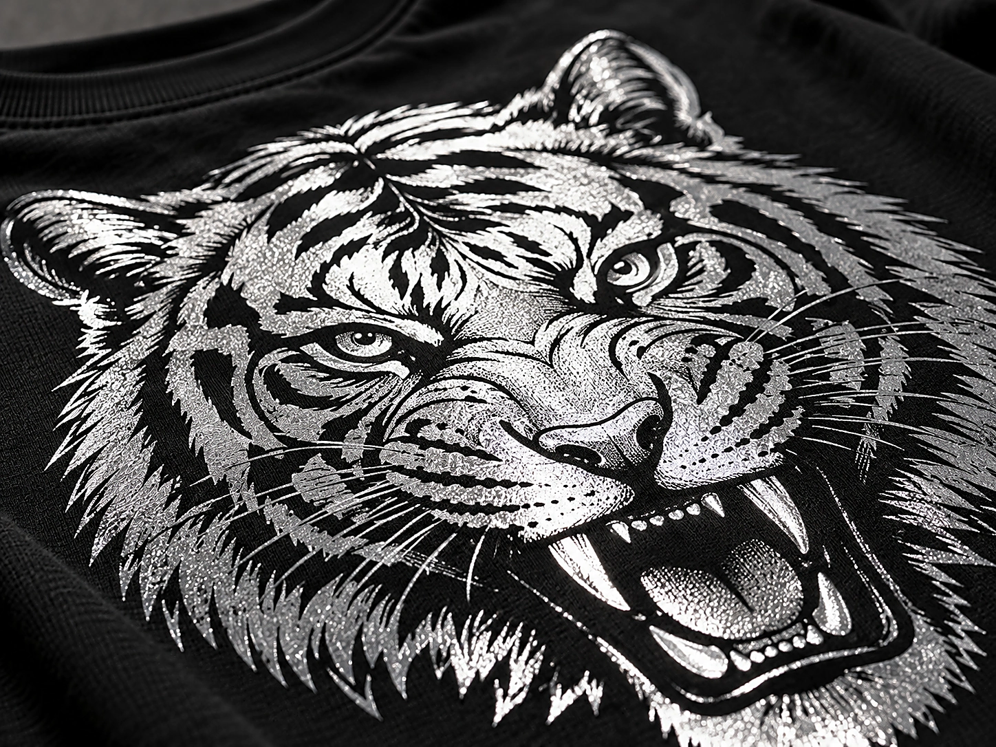 Reflective screen print effect