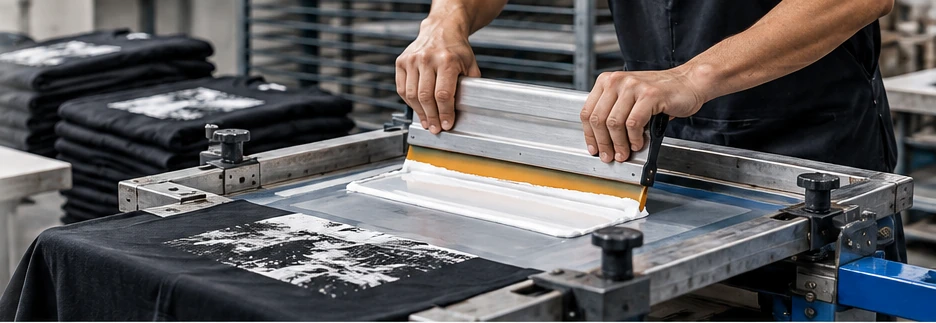 Screen printing development for custom T-shirts