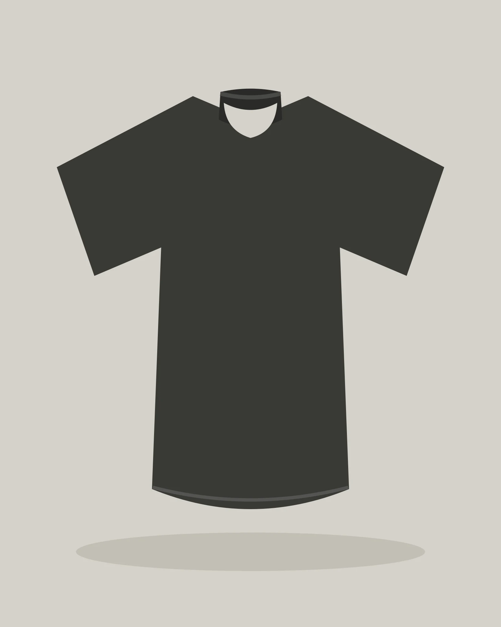 Mock Neck Streetwear Tee